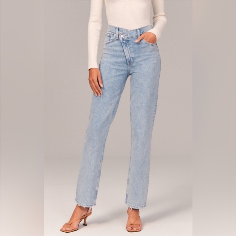 Abercrombie & Fitch High Rise Light Blue Jeans